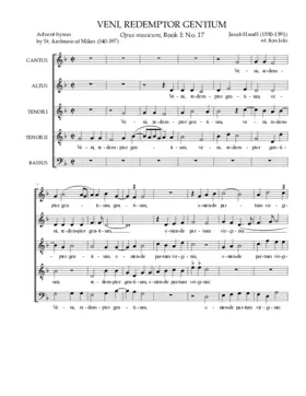 Veni redemptor gentium