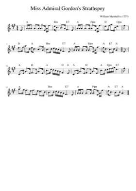 Miss Admiral Gordon's Strathspey