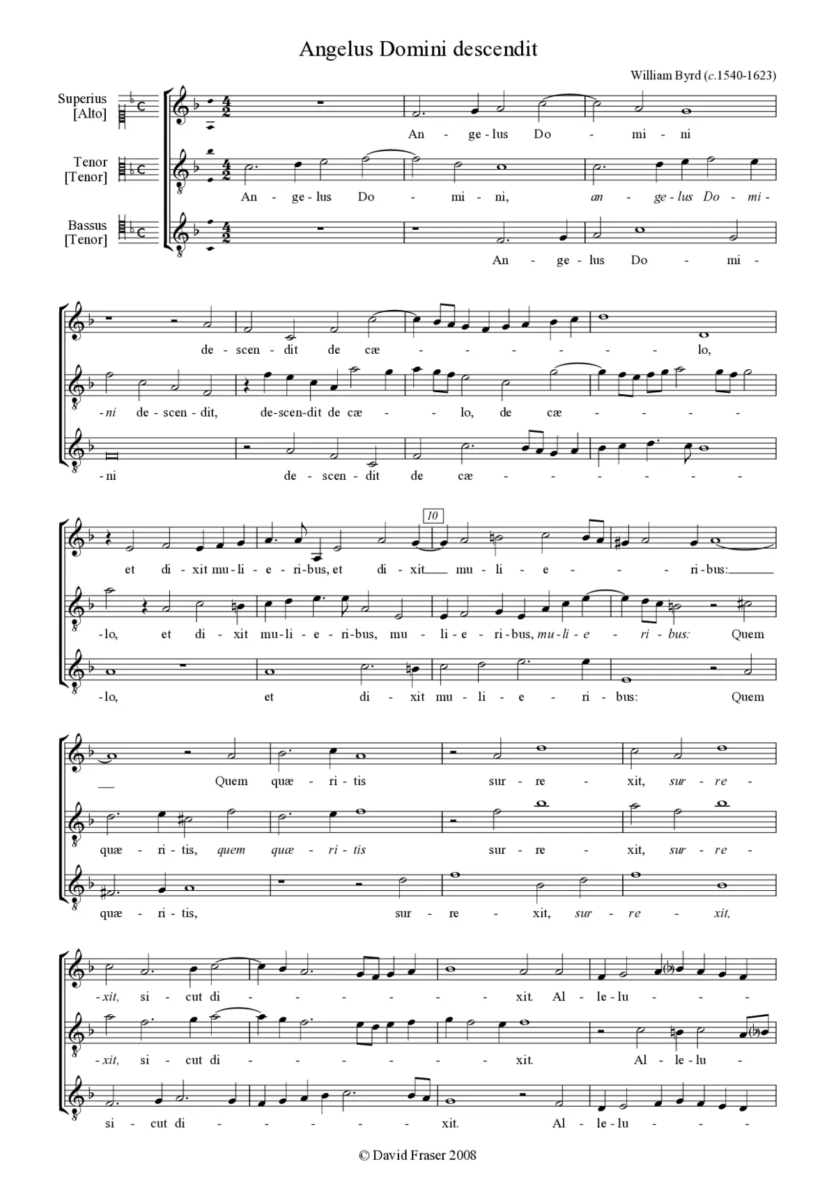 Angelus Domini descendit - Page 1