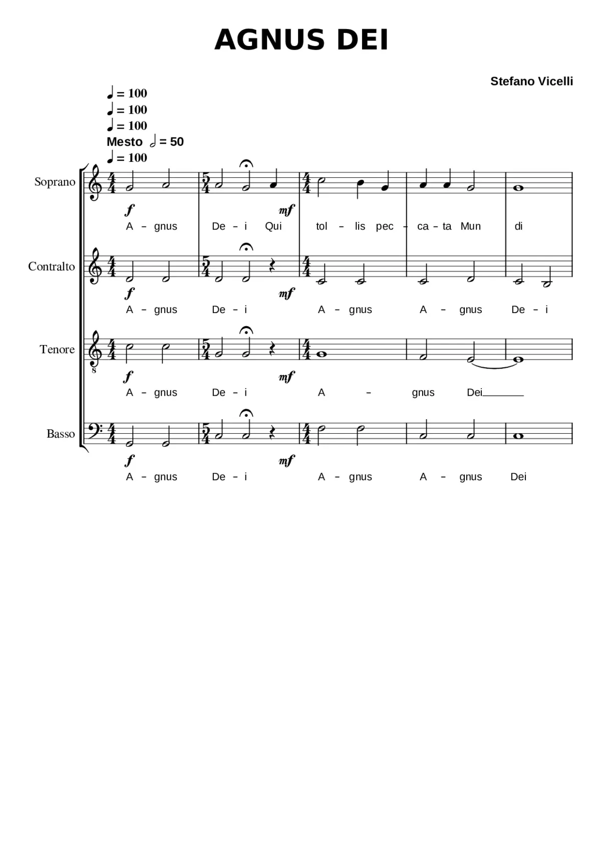 Agnus Dei - Page 1