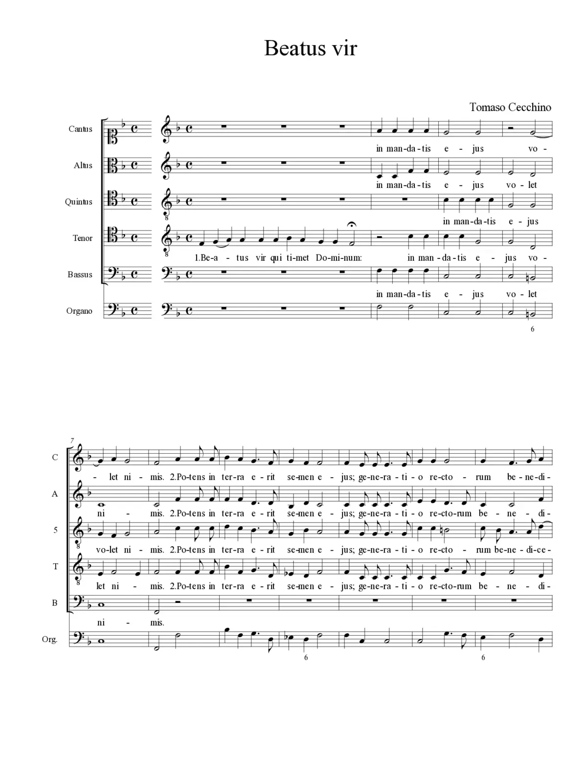 Beatus vir - Page 1