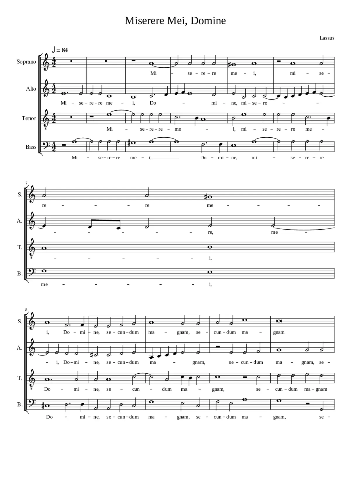Miserere mei Domine - Page 1