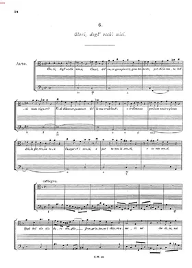 Clori, degli occhi miei, HWV 91a