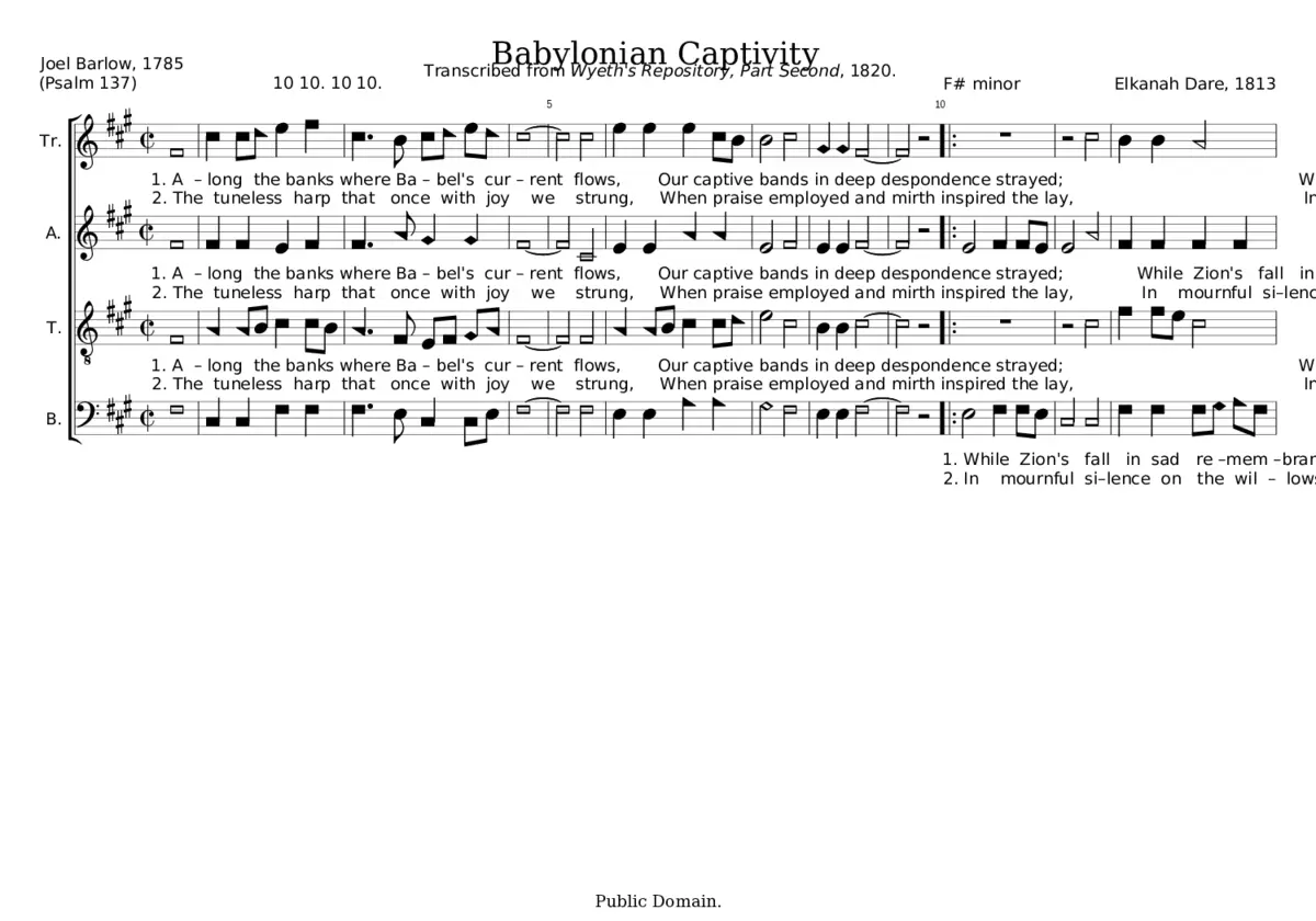 Babylonian Captivity - Elkanah Dare - Page 1