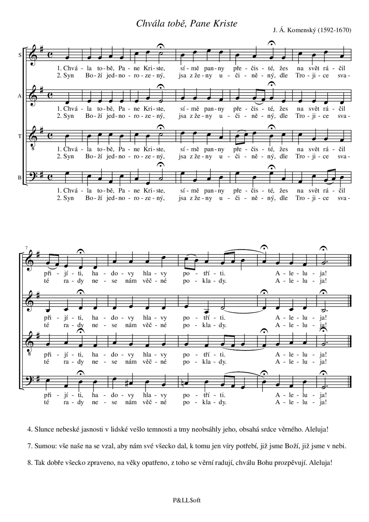Chvála tobě, Pane Kriste - Page 1