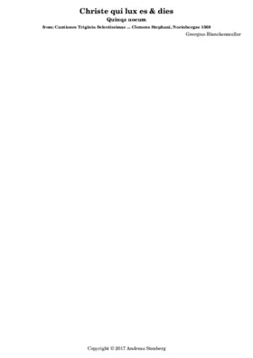 Christe qui lux es et dies
