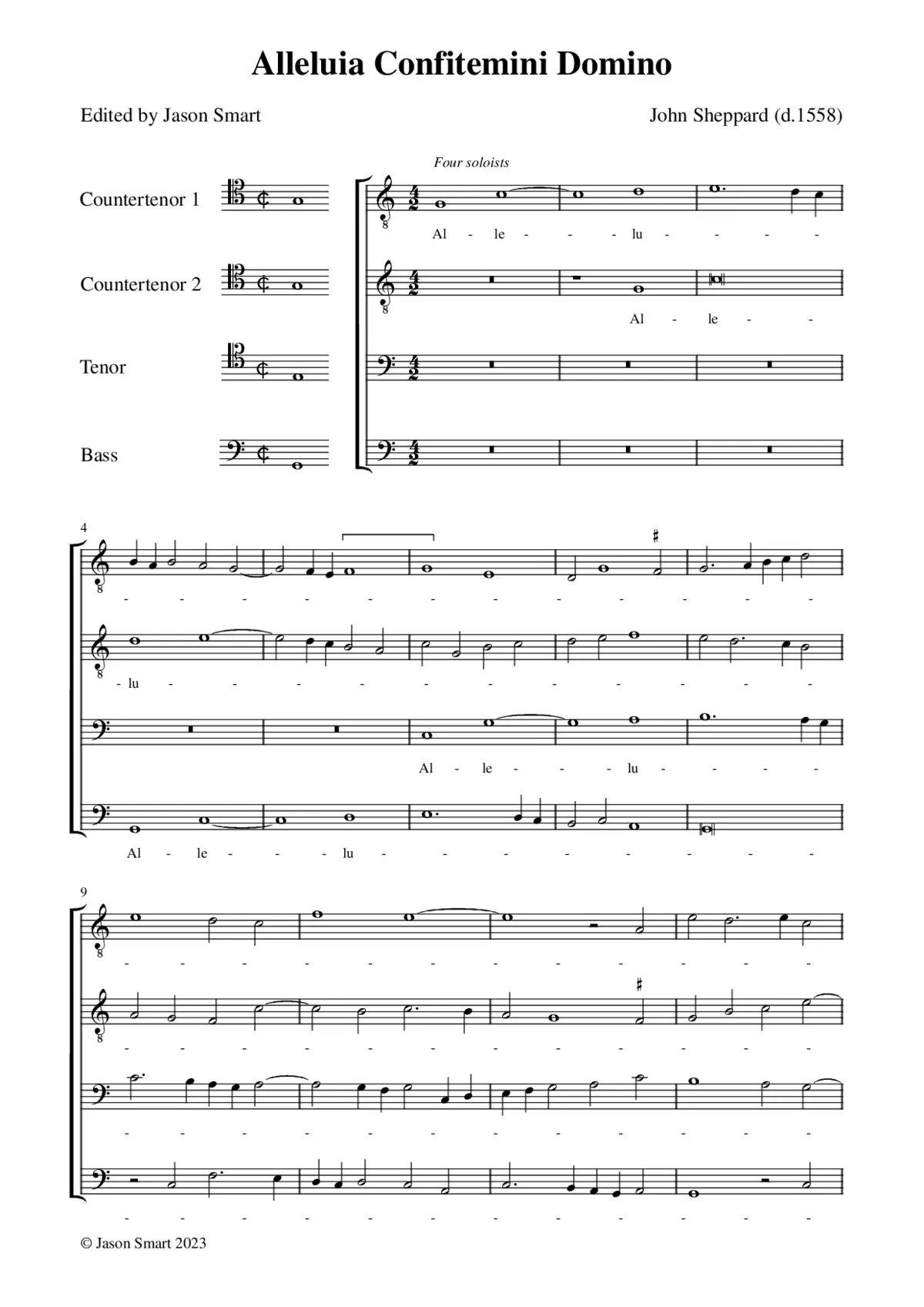 Alleluia. Confitemini Domino - Page 1