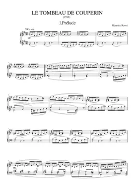 Le tombeau de Couperin (piano)