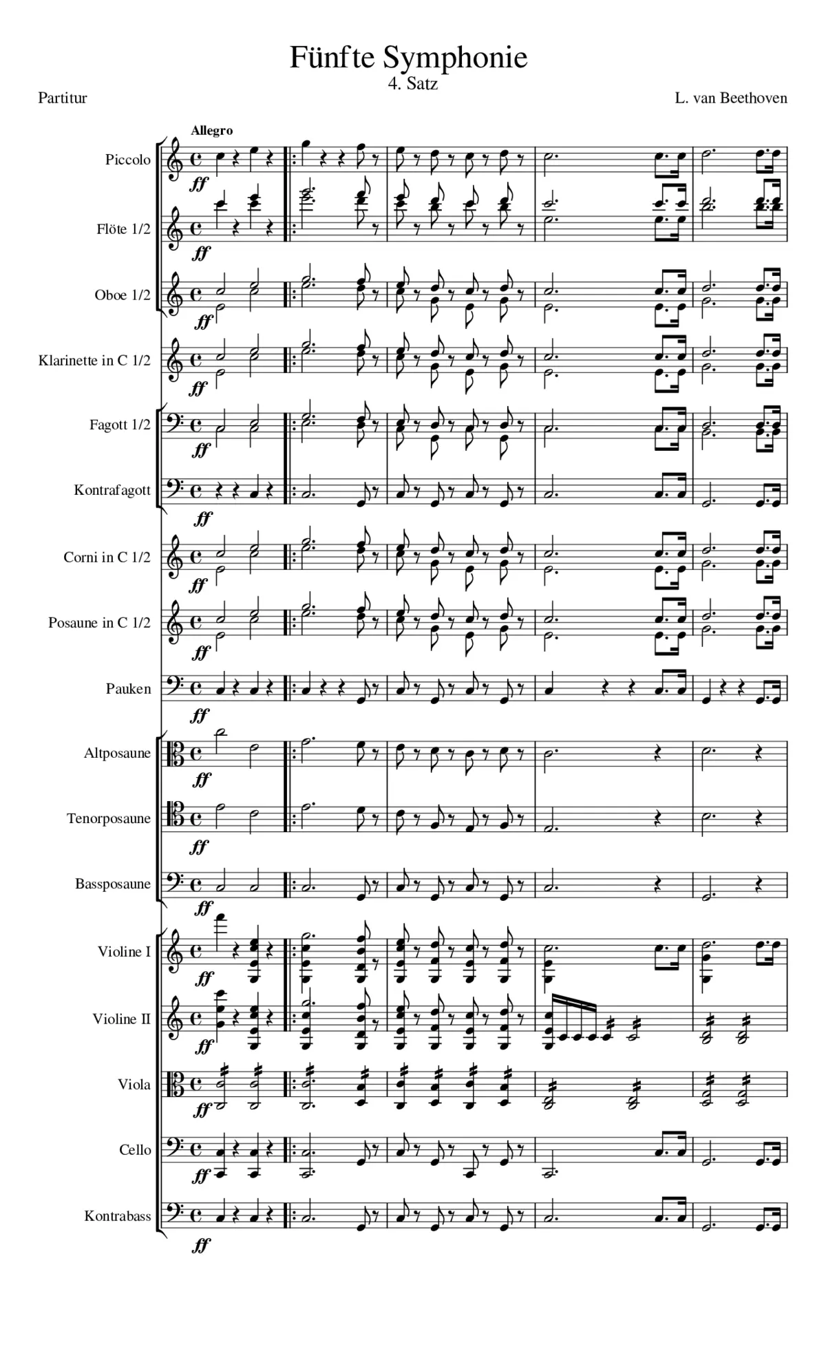 Symphony No.5 Op.67 - Page 1