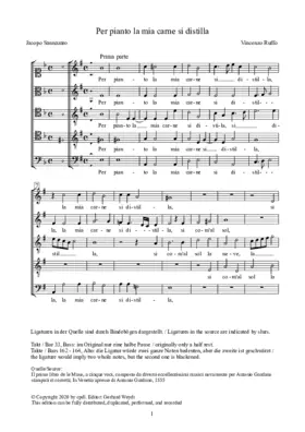 Per pianto la mia carne si distilla