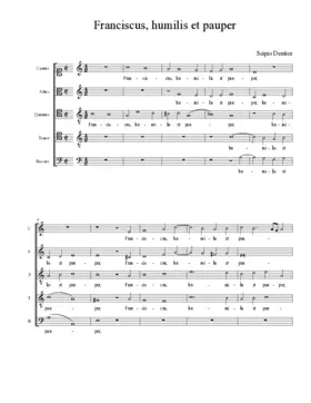 Franciscus, humilis et pauper