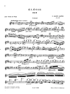 Élégie, Op.143