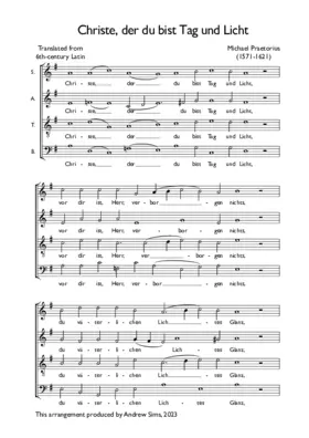 Christe der du bist Tag und Licht a 4
