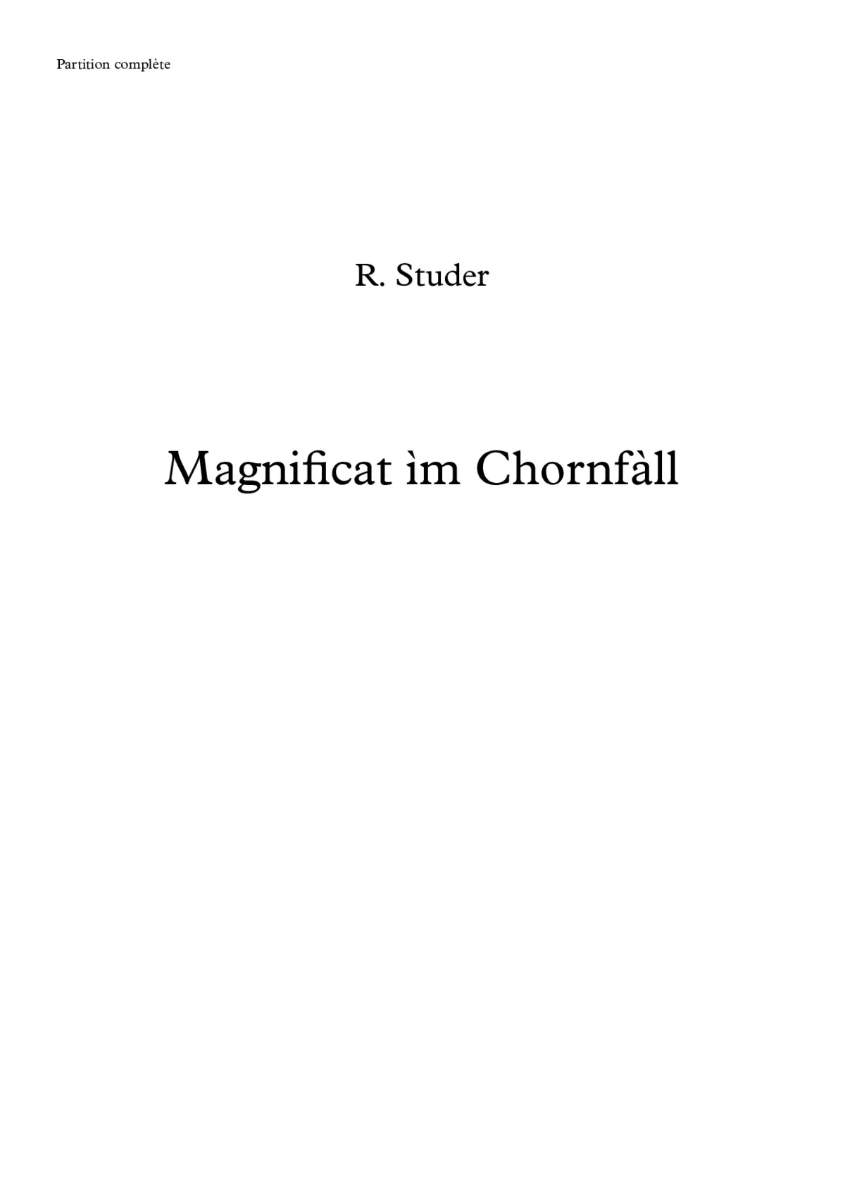 Magnificat ìm Chornfall - Page 1