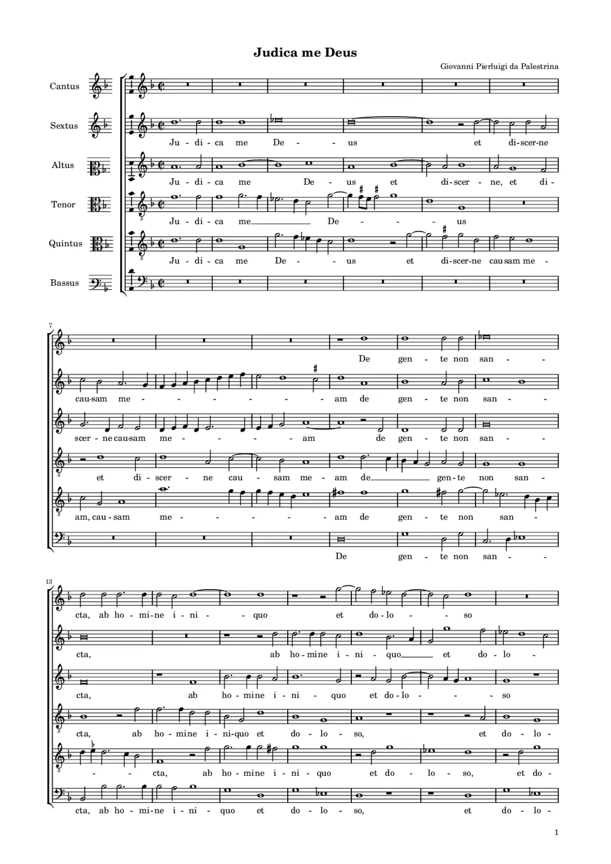 Judica me Deus - Page 1