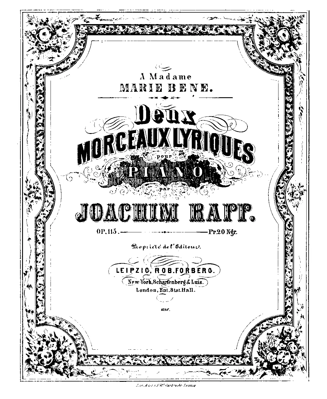 2 Morceaux lyriques - Page 1