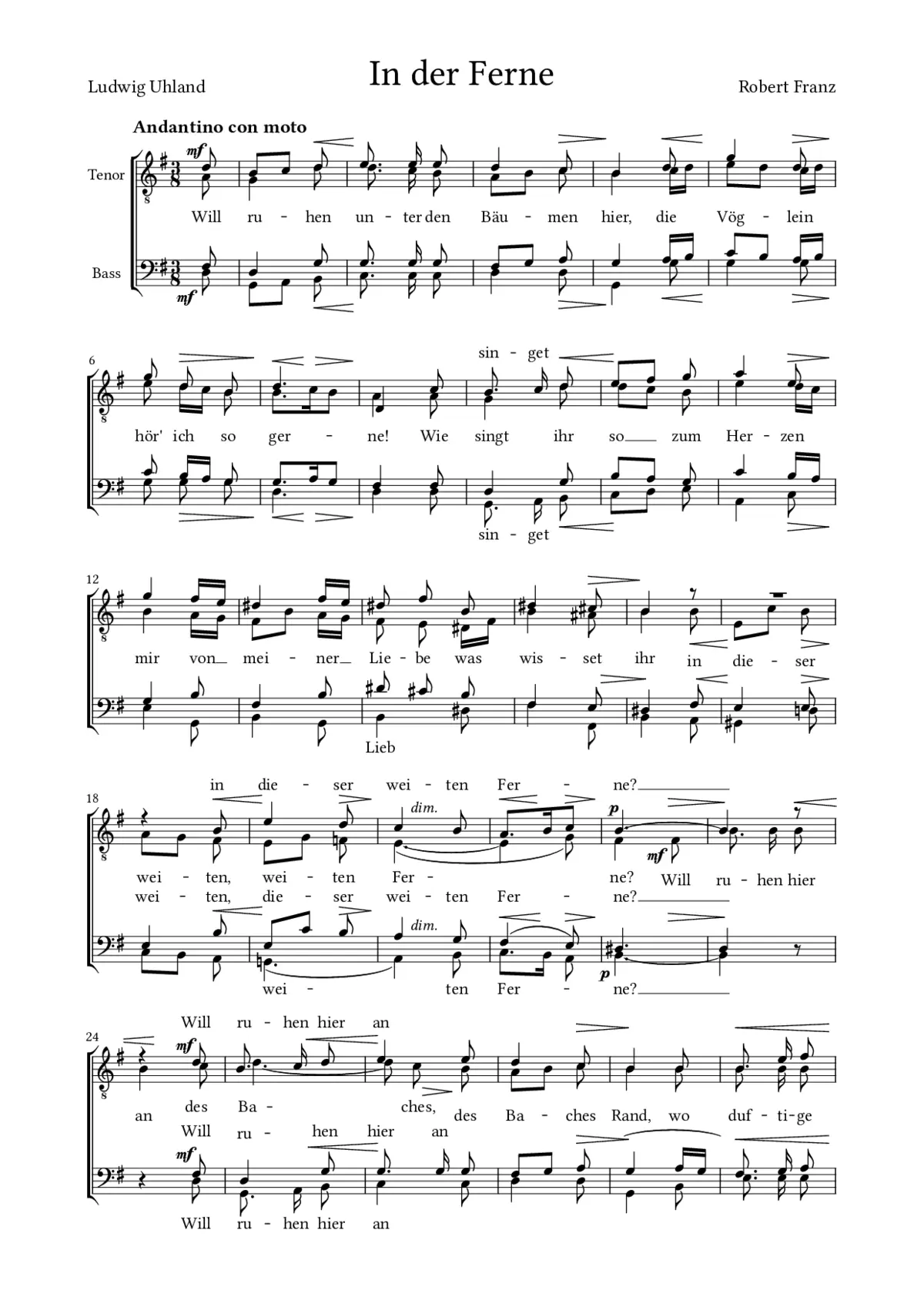 In der Ferne - Page 1