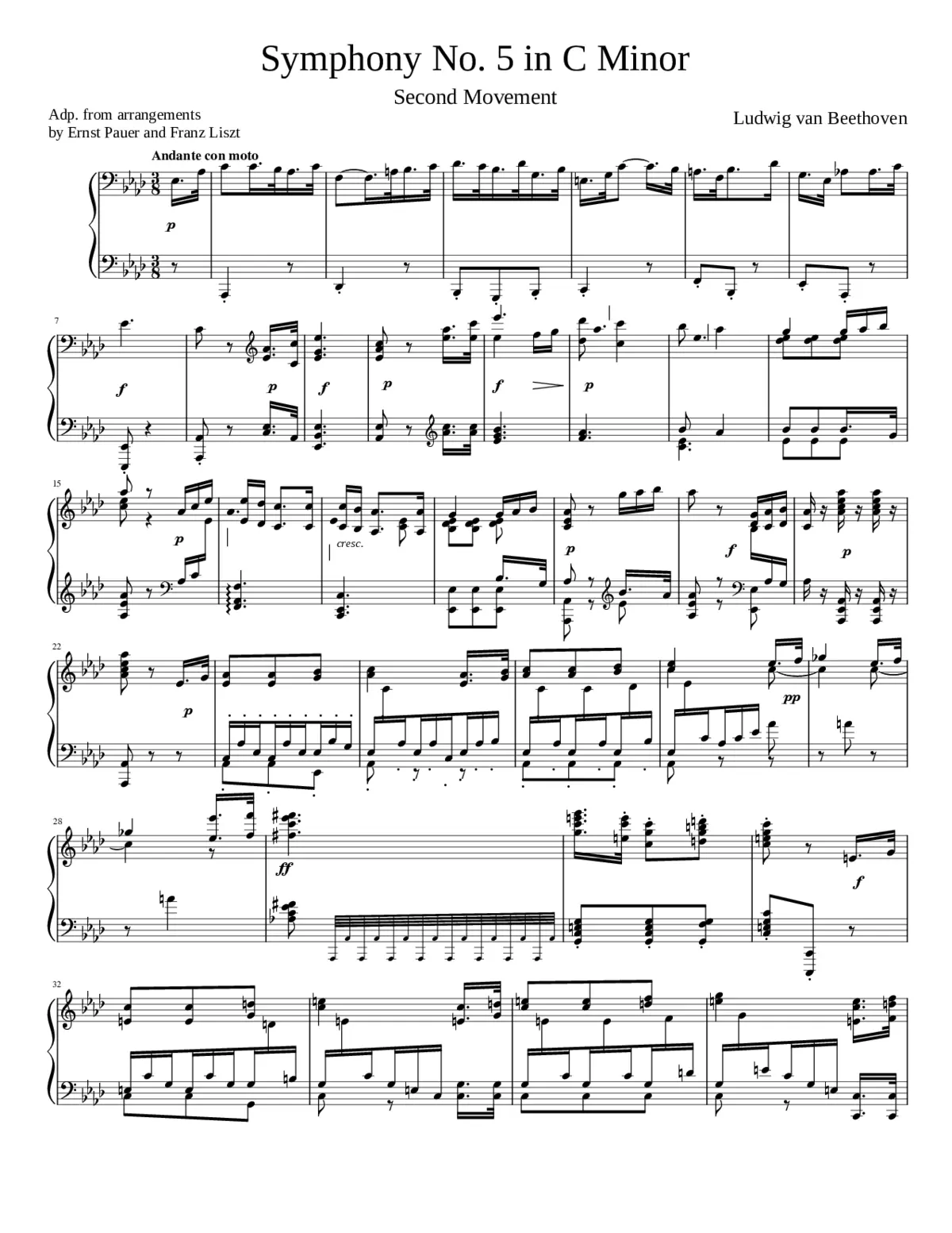 Symphony No.5 Op.67 - Page 1
