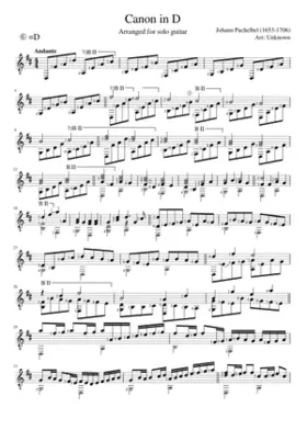 Canon and Gigue in D major P.37