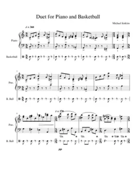 Duet for Piano and Basketball