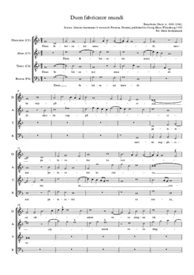 Dum fabricator mundi
