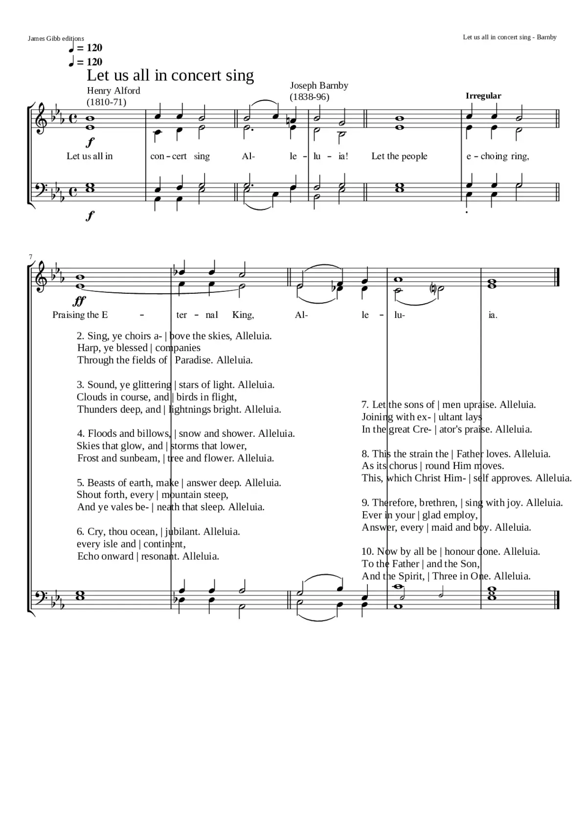 Let us all in concert sing - Page 1