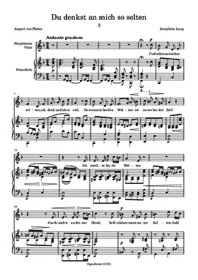 Du denkst an mich so selten