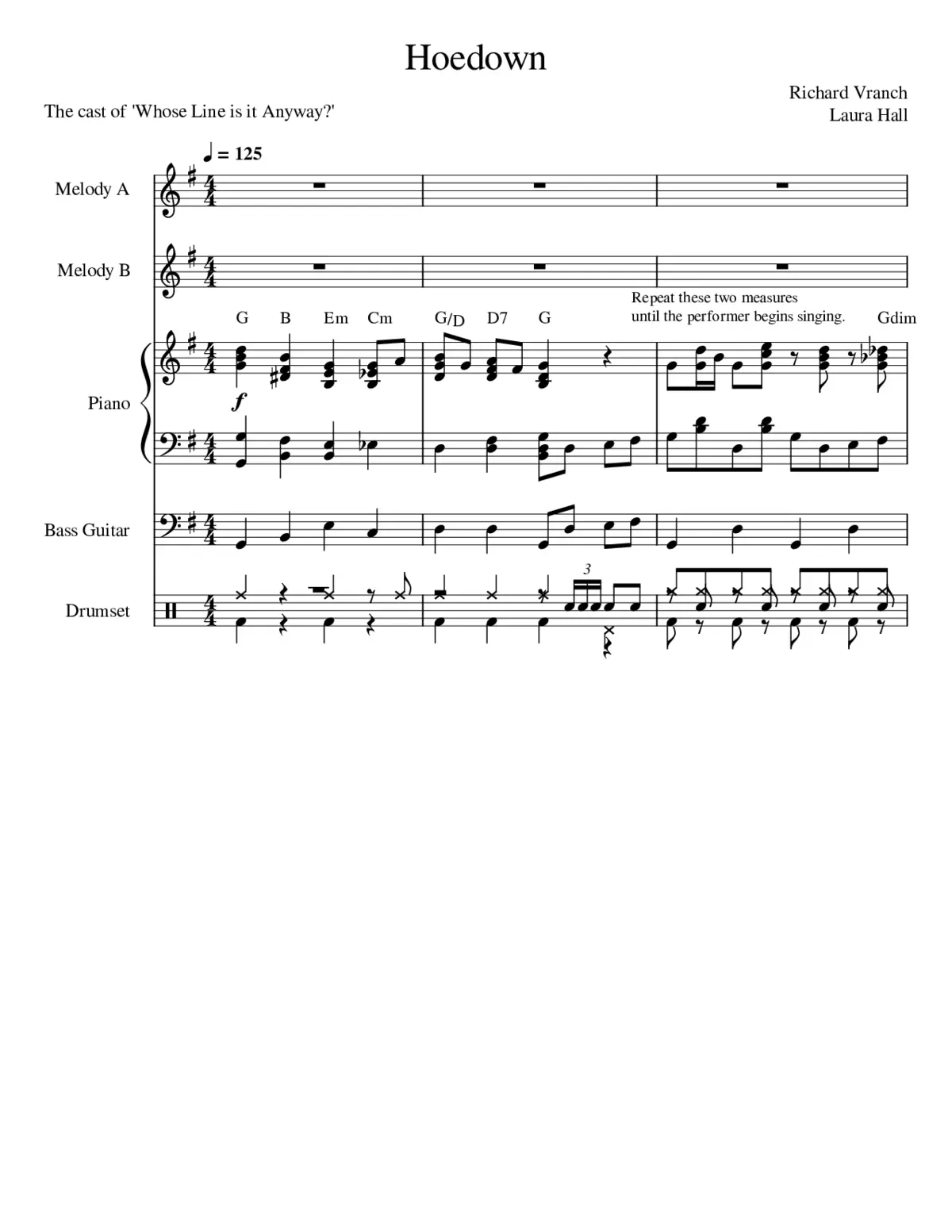 whose line is it anyway - hoedown - Page 1