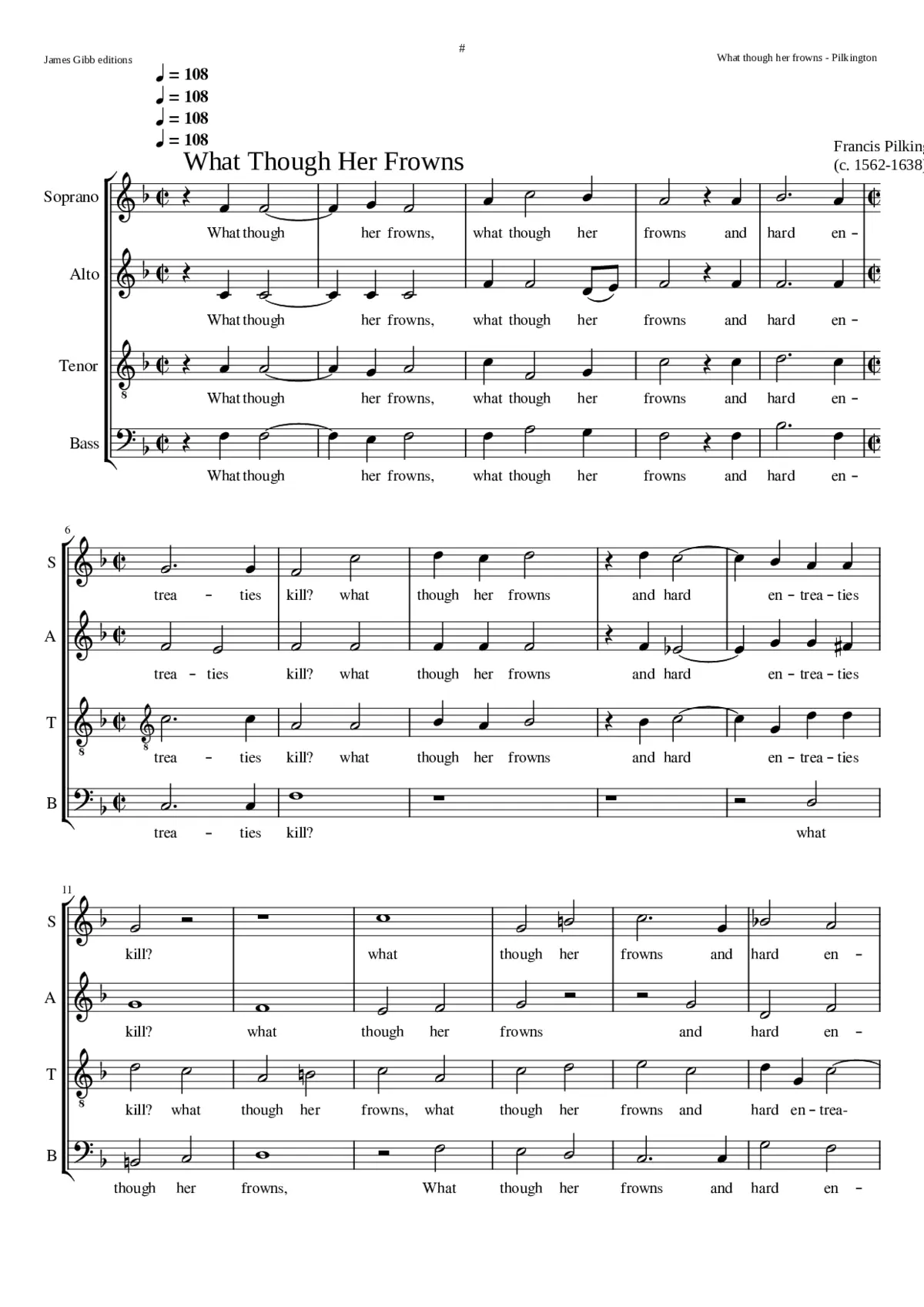 What though her frowns - Page 1