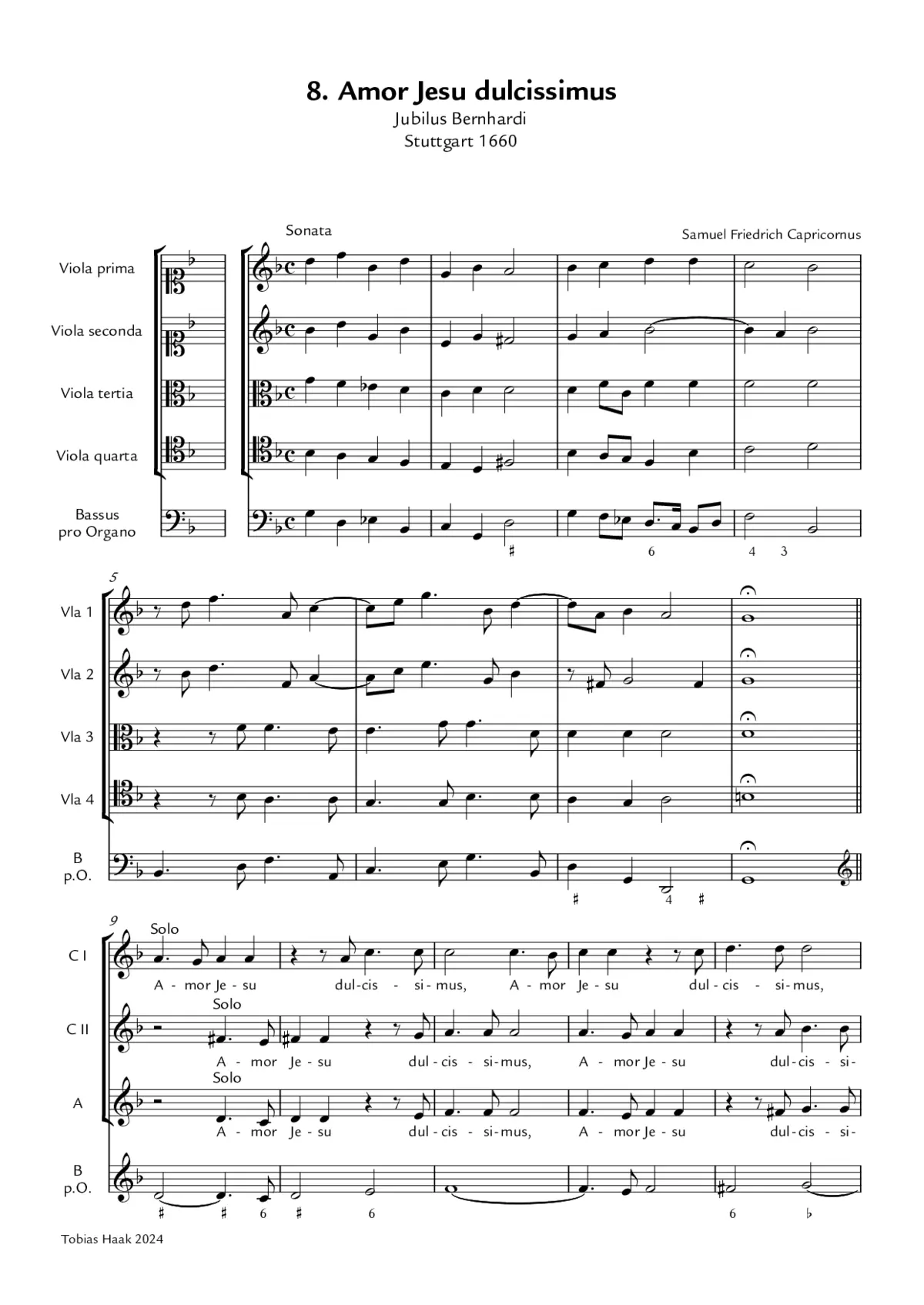 Amor Jesu dulcissimus - Page 1