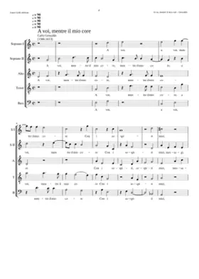 A voi mentre il mio core