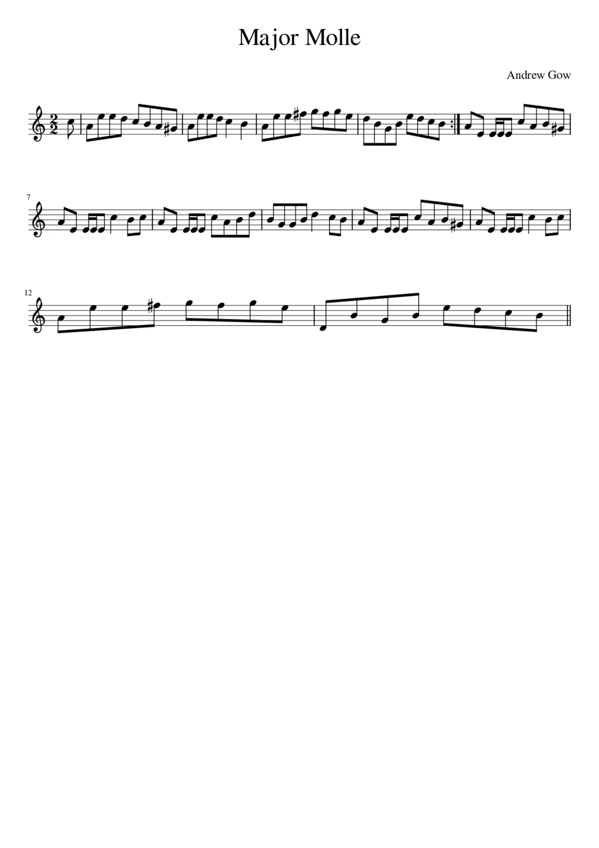 Major Molle - Page 1