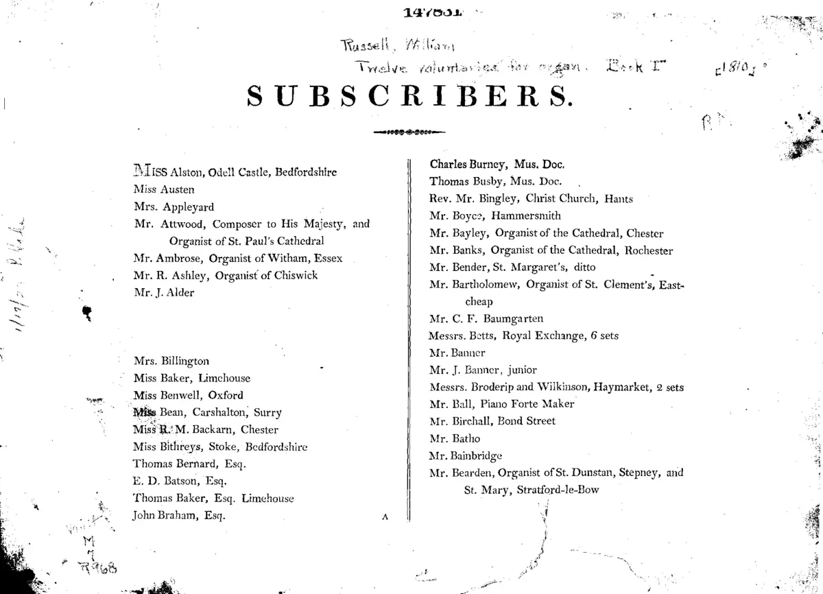 24 Voluntaries for the Organ or Piano Forte - Page 1