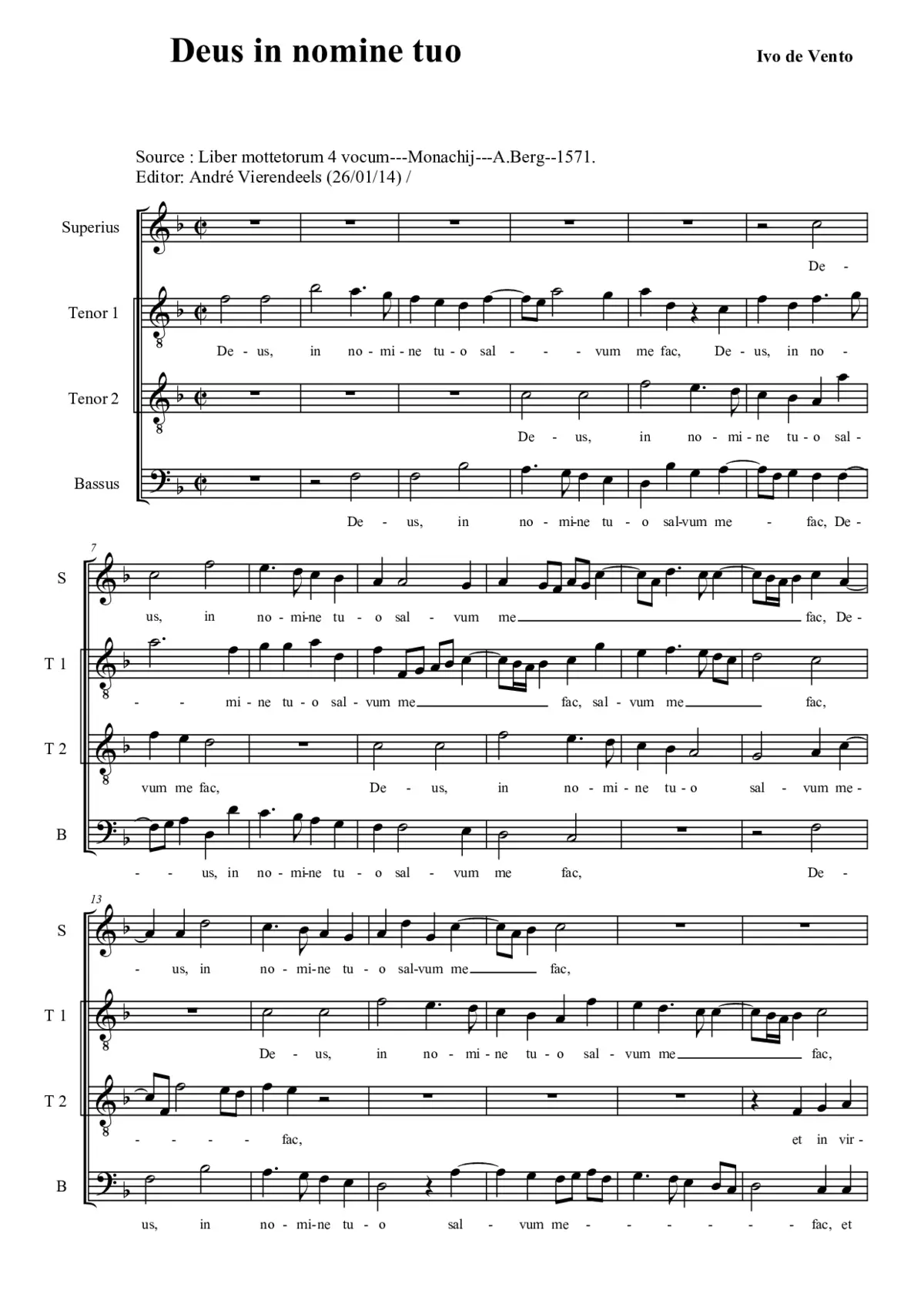 Deus in nomine tuo - Page 1