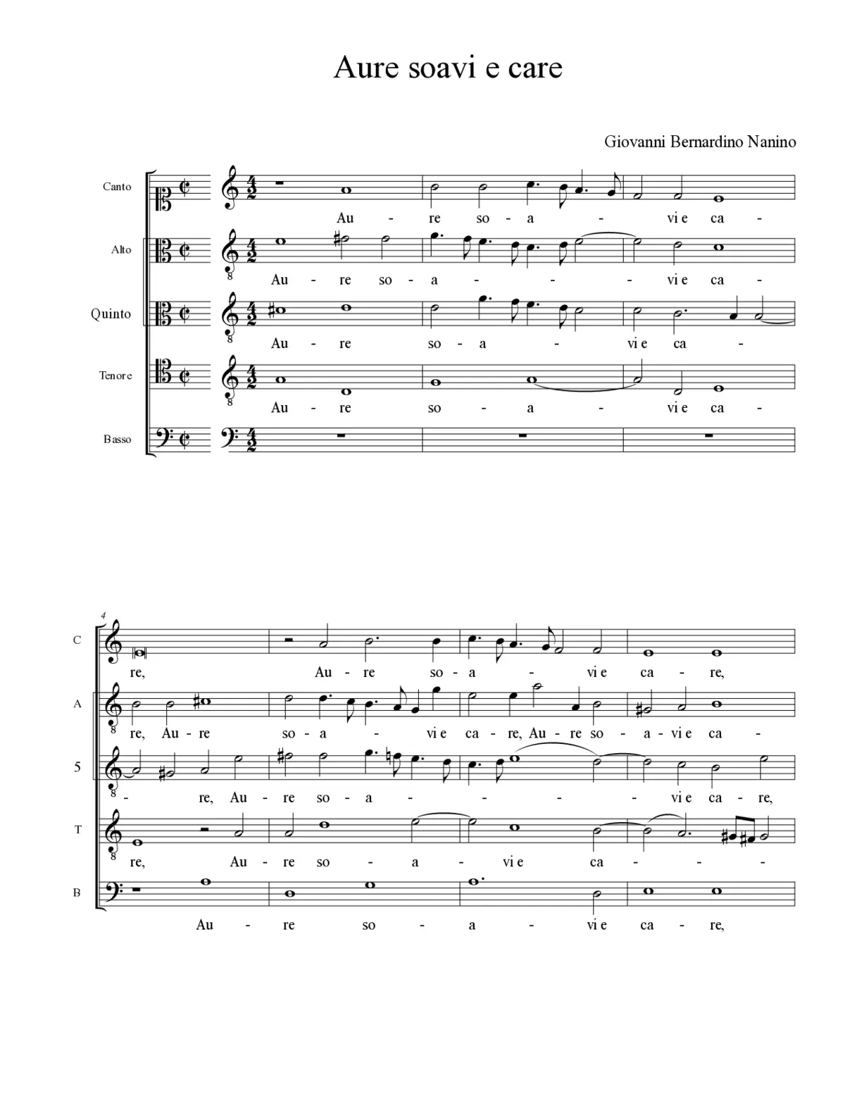 Aure soavi e care - Page 1