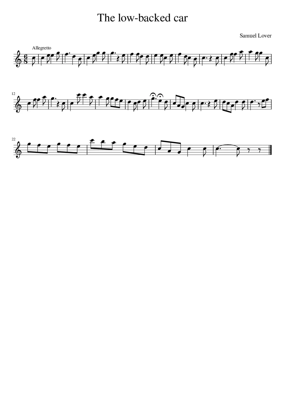 The low-backed car - Page 1