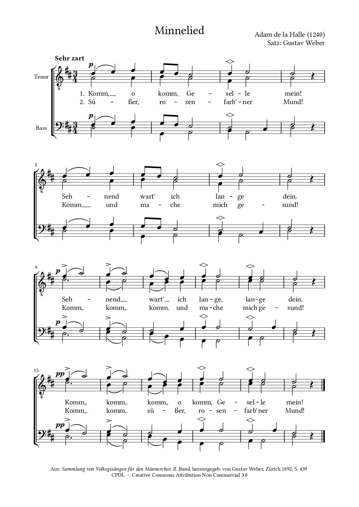 Kumme, kum Geselle min - Page 1