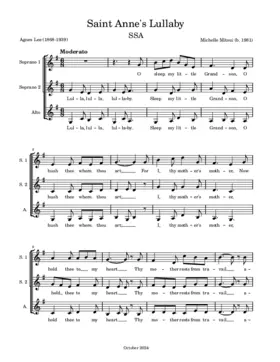 Saint Anne's Lullaby