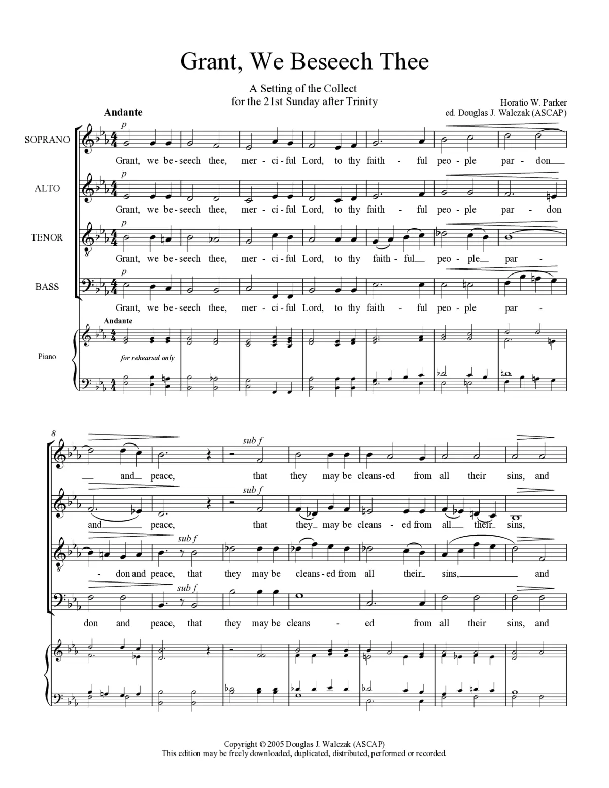 Grant, we beseech thee - Page 1