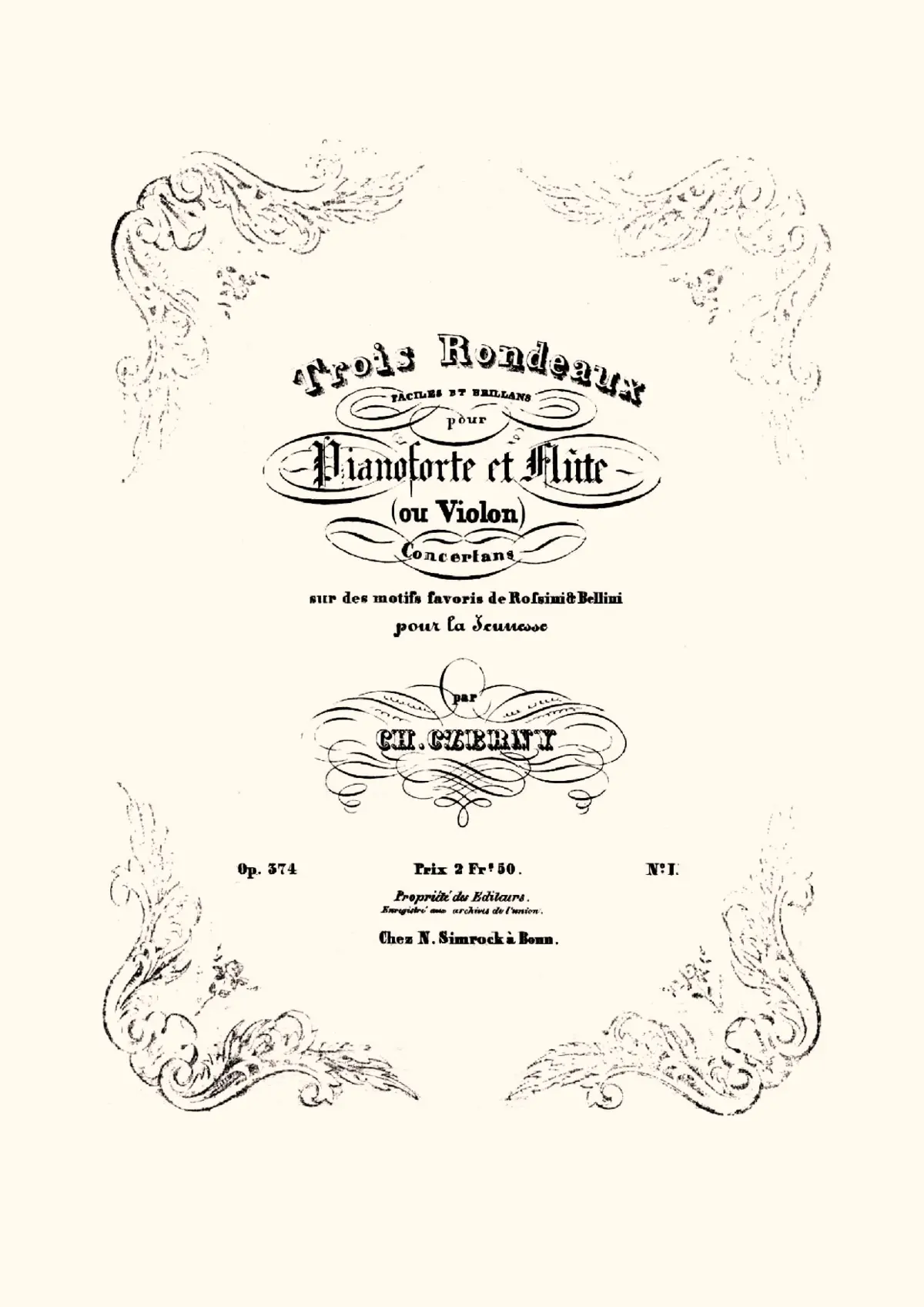 Trois rondeaux faciles et brillans - Page 1