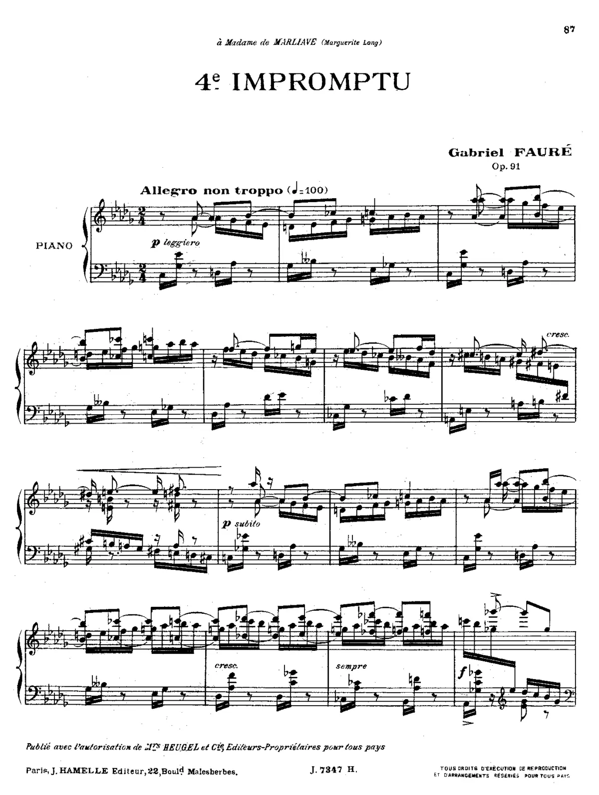 Impromptu No.4 - Page 1