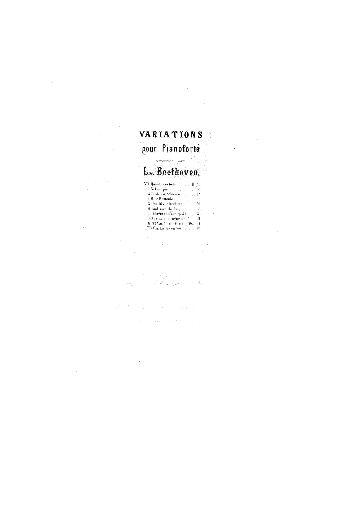 Thirty-two variations in C minor on an original theme - Page 1
