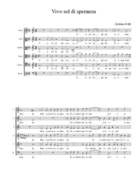 Vivo sol di speranza