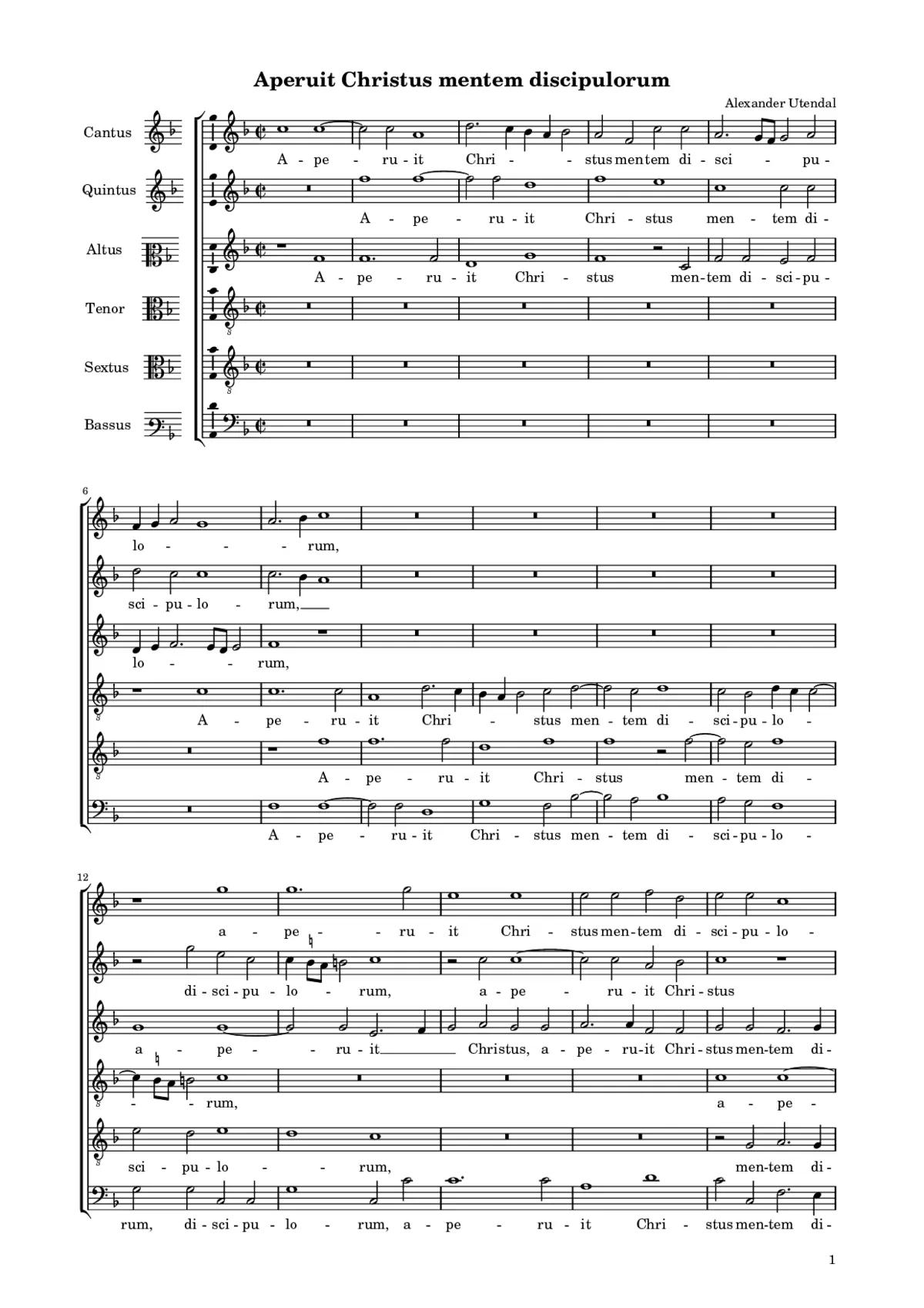 Aperuit Christus mentem discipulorum - Page 1