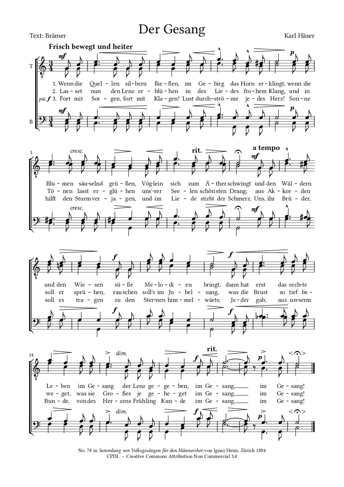Der Gesang - Page 1