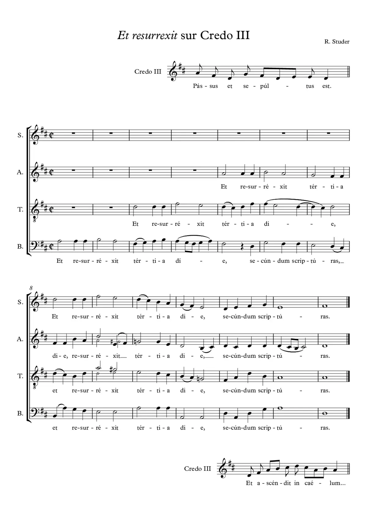 Et resurrexit sur Credo III - Page 1