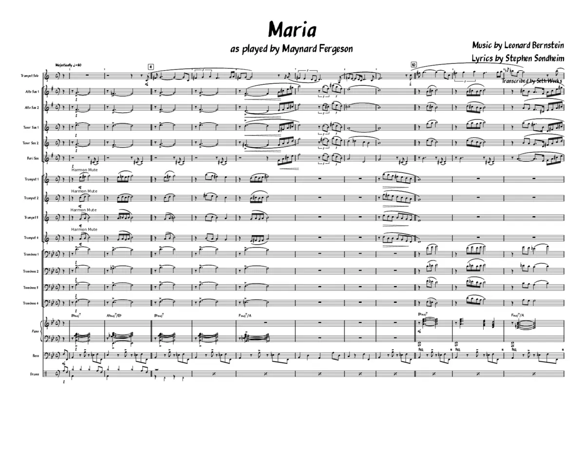 Maria (West Side Story) - Page 1