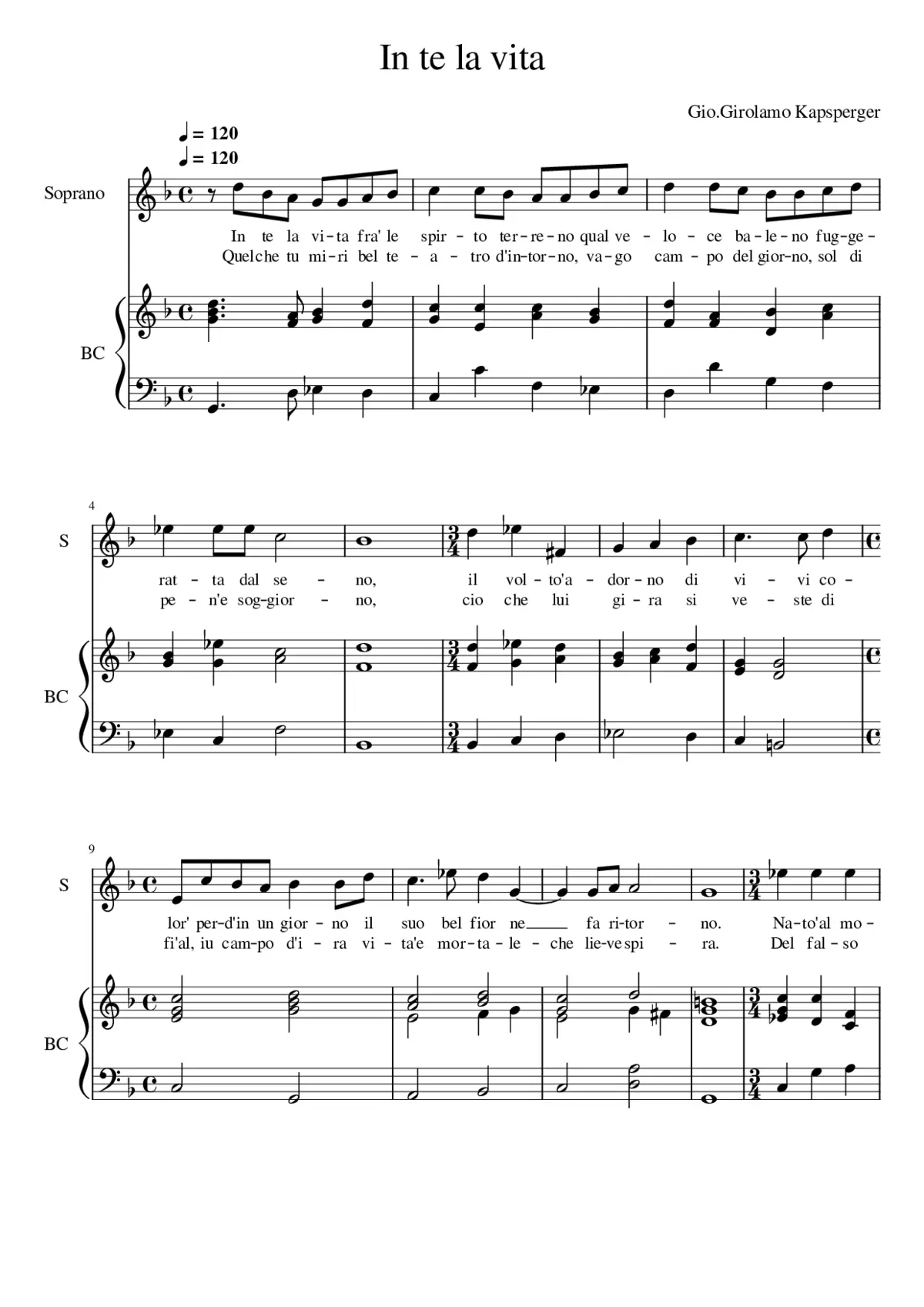 In te la vita - Page 1