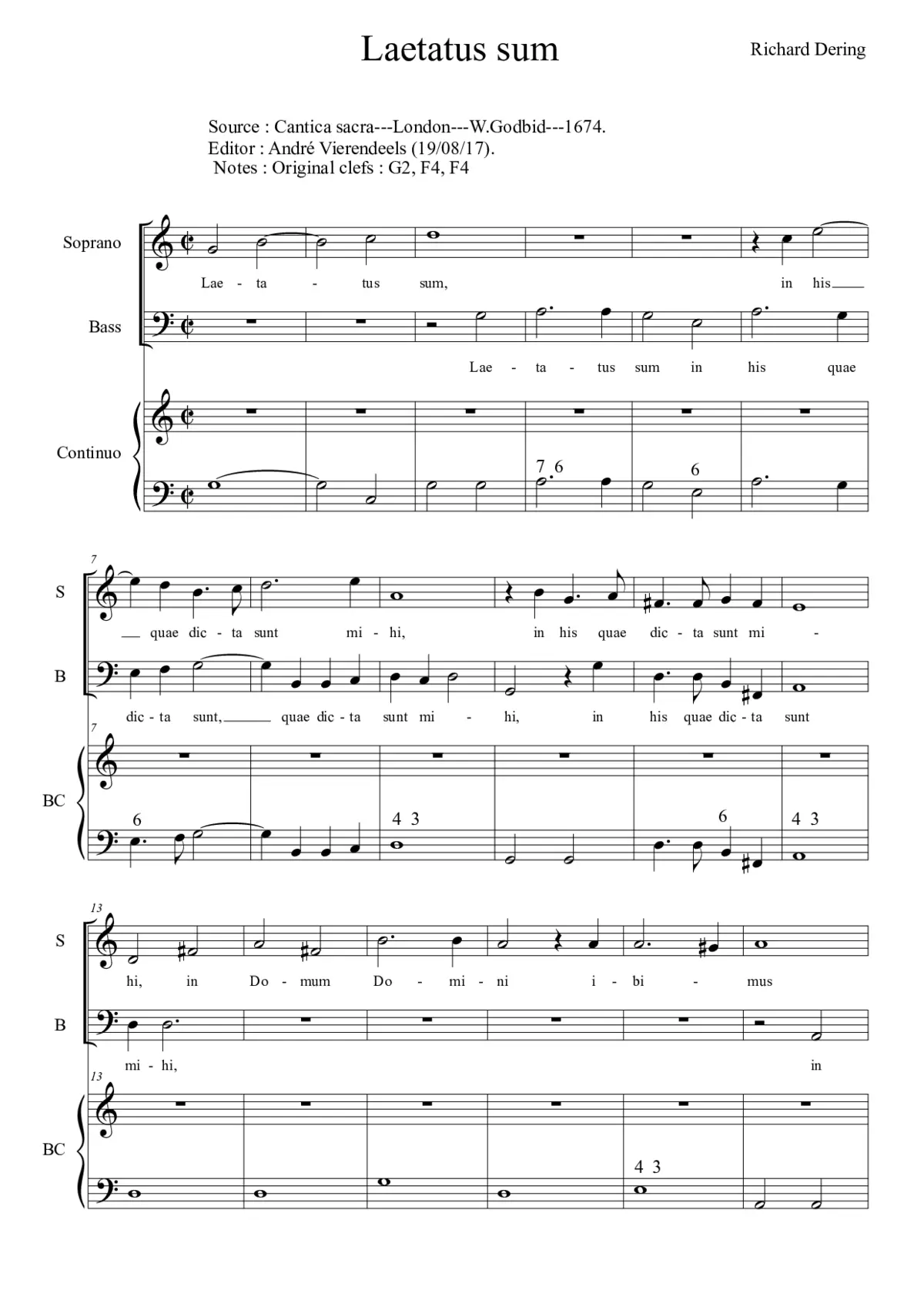 Laetatus sum - Page 1