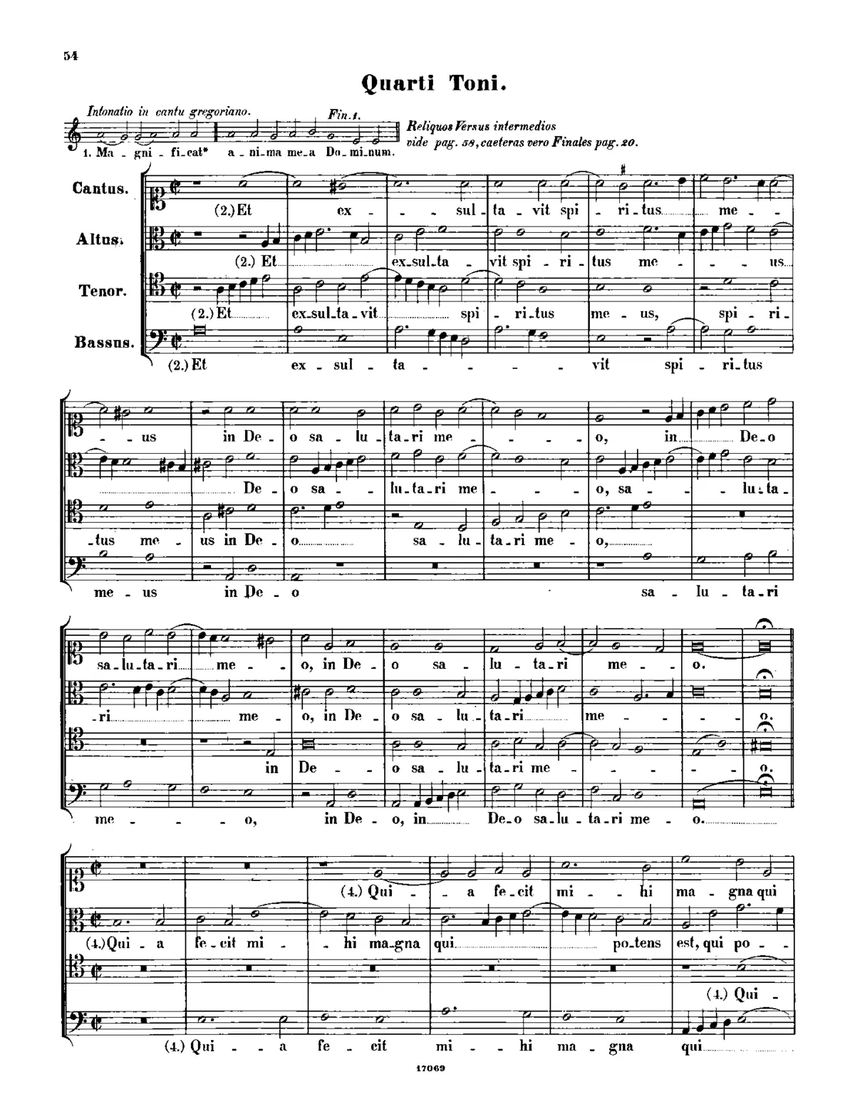 Magnificat quarti toni - Page 1